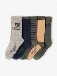 Pack of 5 Pairs of Assorted Socks for Boys