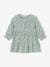 Ruffled Dress in Cotton Gauze, for Girls old rose+sage green 