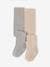 Pack of 2 Pairs of Cable-Knit Tights for Baby Girls marl beige+marl grey+old rose 