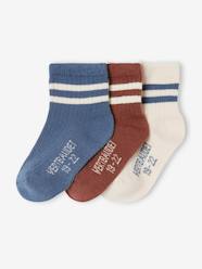 Pack of 3 Pairs of Striped Socks for Baby Boys