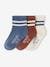 Pack of 3 Pairs of Striped Socks for Baby Boys denim blue 