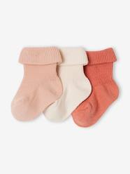 Pack of 3 Pairs of Plain Socks for Babies