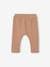 Carded Honeycomb Knit Trousers for Babies beige 