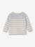 Striped Jumper in Cotton for Babies marl beige+sky blue 