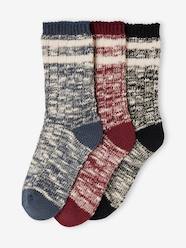 Boys-Underwear-Pack of 3 Pairs of Marl Knit Socks for Boys