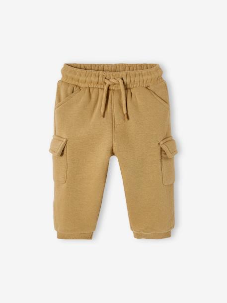 Cargo-Type Fleece Trousers for Babies anthracite+beige+khaki 