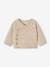 Wrap-Over Cardigan with Front Opening for Newborn Babies marl beige 