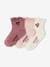 Pack of 3 Pairs of Floral Socks for Baby Girls wood 