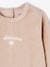 Pack of 3 Sleepsuits in Velour for Babies, BASICS camel+cappuccino+rosy 