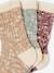 Pack of 3 Pairs of Marl Knit Socks for Girls blush 