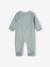 Pack of 3 Velour Sleepsuits, Special Opening for Newborns, for Babies aqua green+dusky pink+golden yellow 