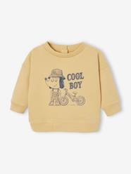 Baby-Jumpers, Cardigans & Sweaters-Sweaters-Basics Sweatshirt with Animal Motif for Babies