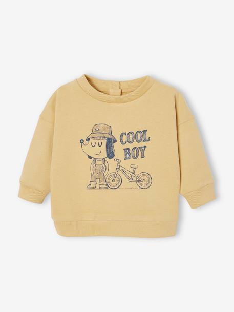 Basics Sweatshirt with Animal Motif for Babies navy blue+ochre 