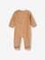 Pack of 2 Velour Sleepsuits with Front Opening for Babies cappuccino+pale blue+rose 