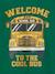 Sweatshirt with Large School Bus Motif on the Back for Boys green 