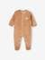 Pack of 2 Velour Sleepsuits with Front Opening for Babies cappuccino+pale blue+rose 