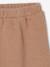 Carded Honeycomb Knit Trousers for Babies beige 