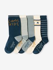 Boys-Underwear-Socks-Pack of 5 Pairs of "Cool Kids" Socks for Boys