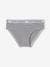 Pack of 5 'Happy everyday' Briefs for Girls marl grey 