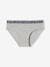 Pack of 5 'Happy everyday' Briefs for Girls marl grey 