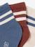 Pack of 3 Pairs of Striped Socks for Baby Boys denim blue 