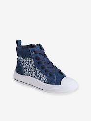 Shoes-Denim-Effect Trainers for Girls