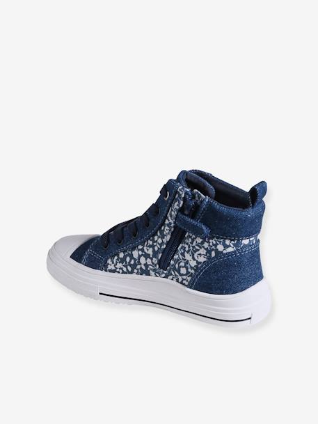 Denim-Effect Trainers for Girls denim blue 