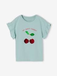 -T-shirt with Reversible Sequins for Girls