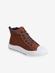 -High-Top Trainers with Laces & Zips, for Children