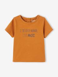 -Short Sleeve T-Shirt with Message for Babies