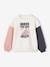 Sports Sweatshirt with Fun Colourblock Motif for Girls ecru 