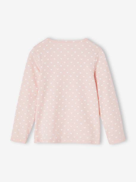 Pack of 3 Long Sleeve Animals Tops for Girls pale pink 