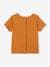 Short Sleeve T-Shirt with Message for Babies caramel 