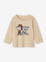 Baby-T-shirts & Roll Neck T-Shirts-T-Shirts-Organic Cotton T-Shirt with "cool boy" Motif for Baby Boys