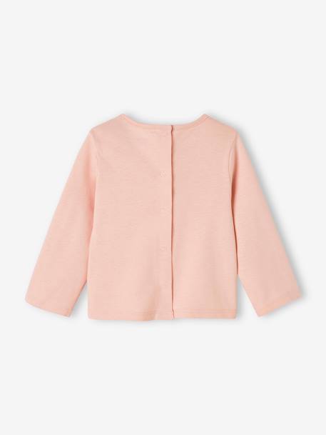 Pack of 2 Long Sleeve Tops for Babies, Basics pale pink+rose 