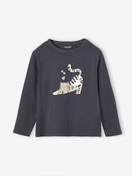 Girls-Tops-T-Shirts-Long Sleeve Top with Metallised Detail for Girls