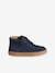 High-Top Leather Trainers with Laces, for Boys brown+navy blue 