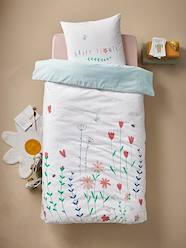 Bedding & Decor-Child's Bedding-FLOWERS Duvet Set with Recycled Cotton for Children, by Magicouette