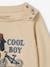 Organic Cotton T-Shirt with 'cool boy' Motif for Baby Boys sandy beige 