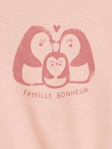 Pack of 2 Long Sleeve Tops for Babies, Basics pale pink+rose 