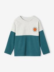 Boys-Sports Colourblock Long Sleeve T-Shirt for Boys