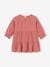 Ruffled Dress in Cotton Gauze, for Girls old rose+sage green 