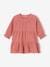 Ruffled Dress in Cotton Gauze, for Girls old rose+sage green 