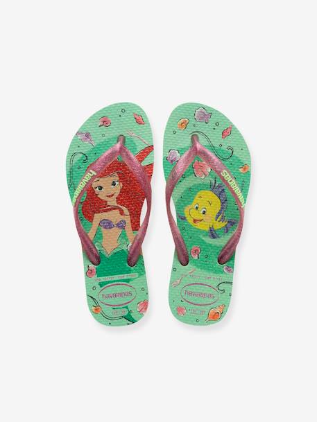 Slim Princess Flip-Flops for Children, by HAVAIANAS green 