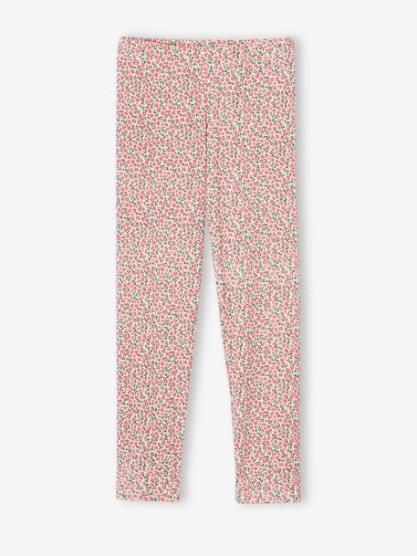Floral Pyjamas for Girls raspberry pink 