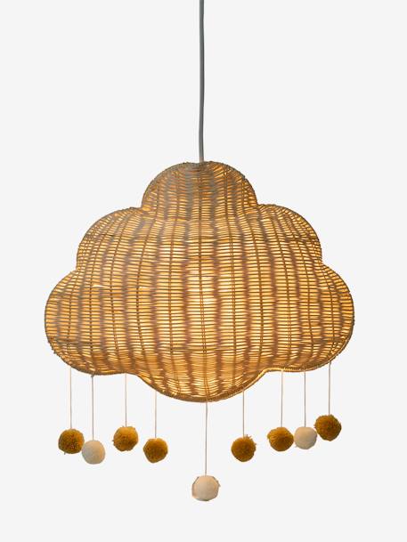 Cloud Lampshade in Rattan golden beige 