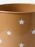 Stars Waste Bin in Metal caramel 