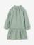 Floral Cotton Gauze Dress, for Girls anthracite+grey green 