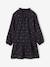 Floral Cotton Gauze Dress, for Girls anthracite+grey green 