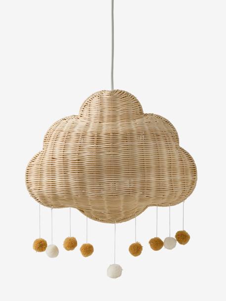 Cloud Lampshade in Rattan golden beige 